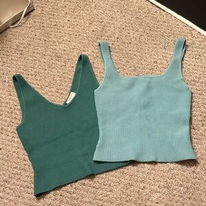 Babaton sculpt knit bundle green and blue